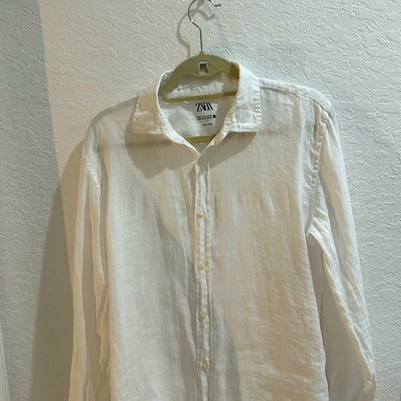 Zara men’s white button down - Picture 1 of 6